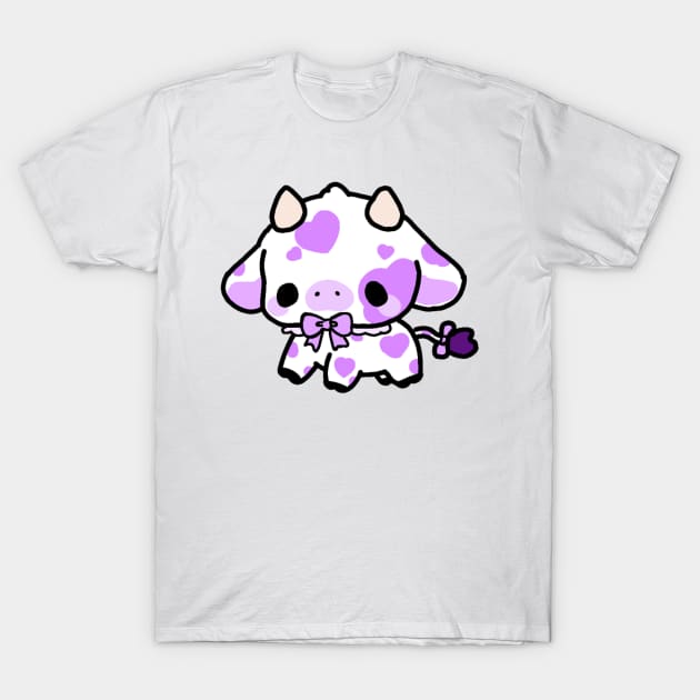 Lavander cow T-Shirt by Chaosdesigns 